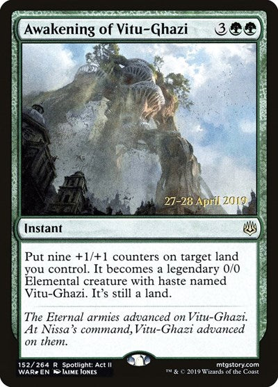 Awakening of Vitu-Ghazi (Promos: Prerelease Cards) Light Play Foil