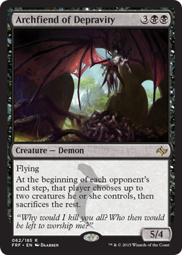 Archfiend of Depravity (Fate Reforged) Damaged / Poor