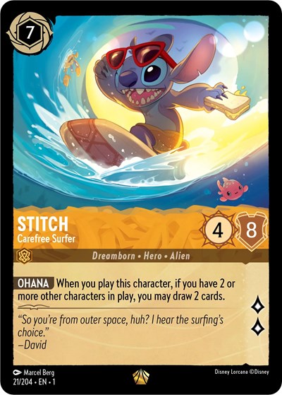 Stitch - Carefree Surfer (The First Chapter) Near Mint