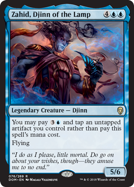 Zahid, Djinn of the Lamp (Dominaria) Heavy Play Foil