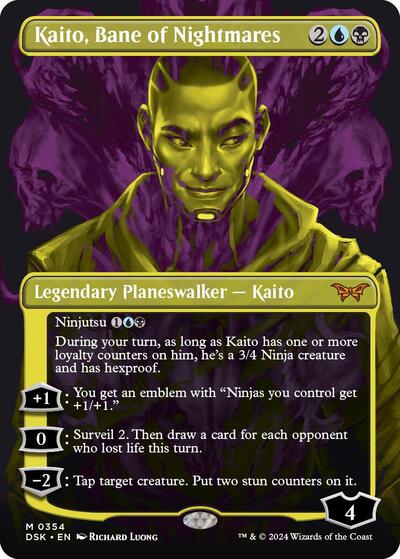Kaito, Bane of Nightmares (Showcase) (Duskmourn: House of Horror) Light Play
