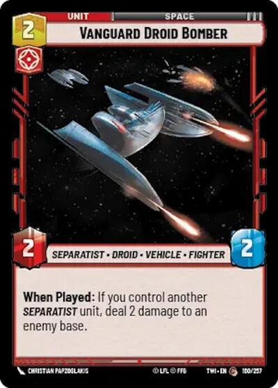 Vanguard Droid Bomber (Twilight of the Republic) Near Mint Foil