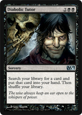 Diabolic Tutor (Magic 2012 Core Set) Near Mint Foil