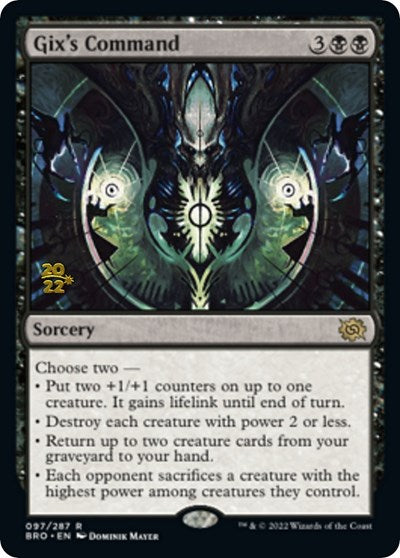 Gix's Command (Promos: Prerelease Cards) Light Play Foil
