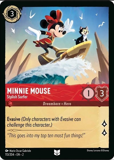 Minnie Mouse - Stylish Surfer (Rise of the Floodborn) Near Mint Cold Foil