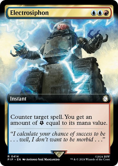 Electrosiphon (Extended Art) (Universes Beyond: Fallout) Near Mint