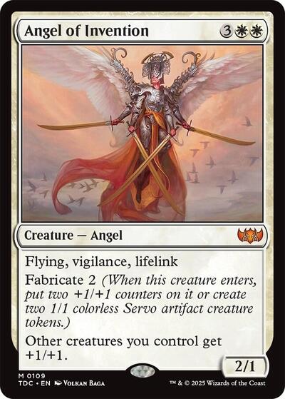 Angel of Invention (Commander: Tarkir: Dragonstorm) Light Play