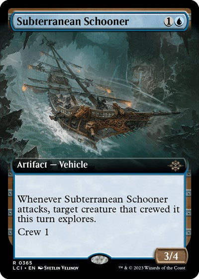 Subterranean Schooner (Extended Art) (The Lost Caverns of Ixalan) Near Mint