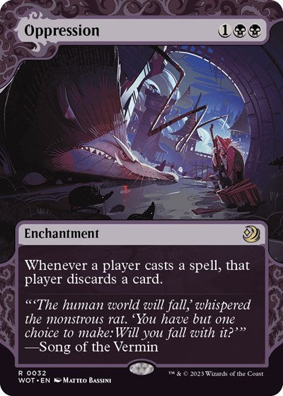 Oppression (Wilds of Eldraine: Enchanting Tales) Light Play Foil