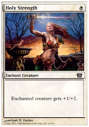 Holy Strength (8th Edition) Medium Play Foil