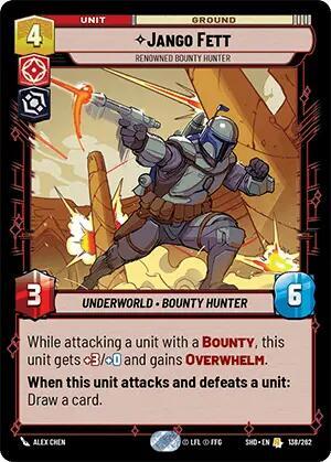 Jango Fett Renowned Bounty Hunter (Shadows of the Galaxy) Near Mint Foil