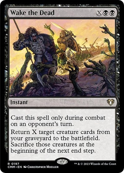 Wake the Dead (Commander Masters) Light Play