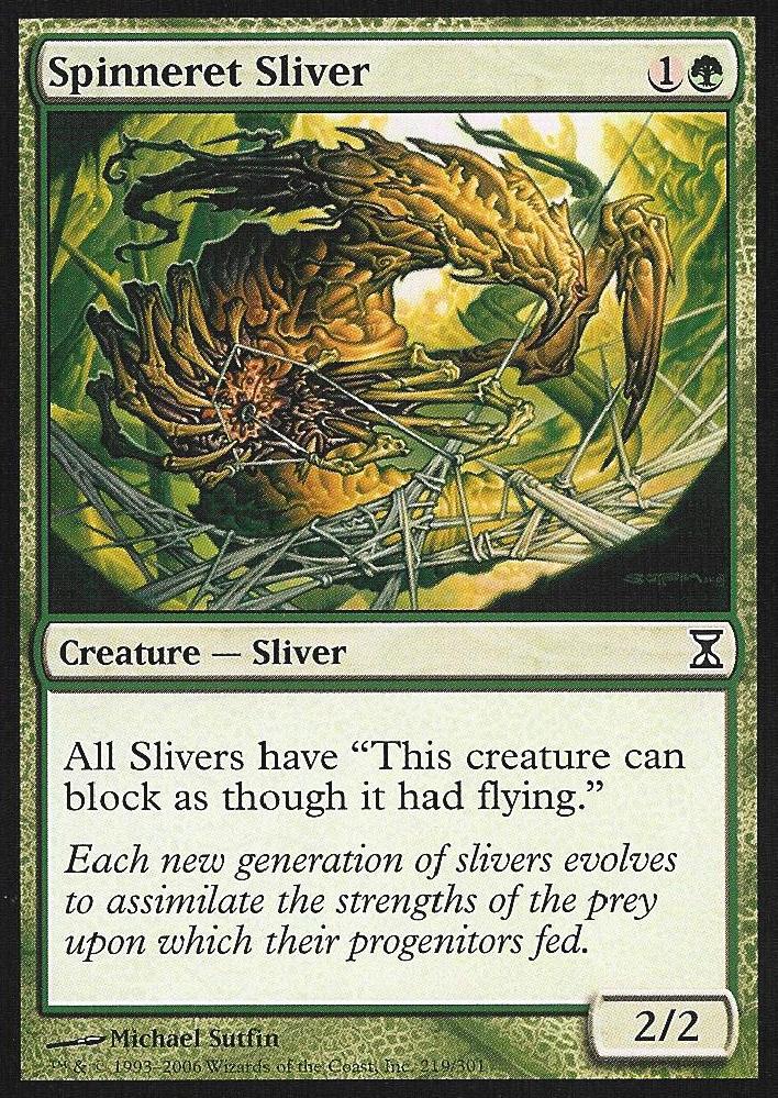 Spinneret Sliver (Time Spiral) Near Mint Foil