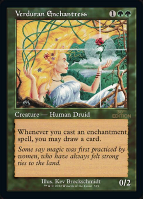 Verduran Enchantress (Retro Frame) (30th Anniversary Edition) Near Mint