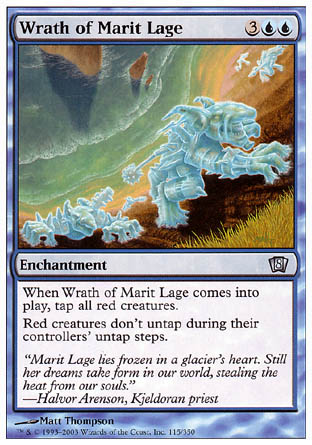 Wrath of Marit Lage (8th Edition) Light Play Foil