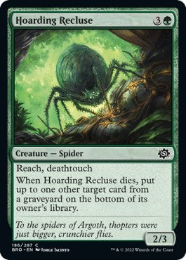 Hoarding Recluse (The Brothers' War) Light Play