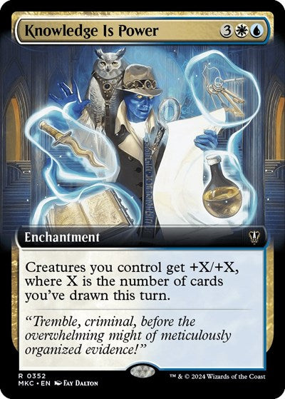 Knowledge is Power (Extended Art) (Commander: Murders at Karlov Manor) Near Mint