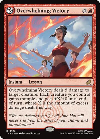 Overwhelming Victory (Avatar: The Last Airbender: Eternal-Legal) Light Play Foil