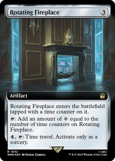 Rotating Fireplace (Extended Art) (Surge Foil) (Universes Beyond: Doctor Who) Light Play Foil