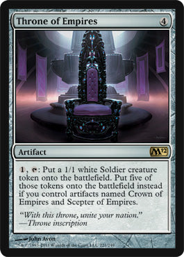 Throne of Empires (Magic 2012 Core Set) Light Play Foil