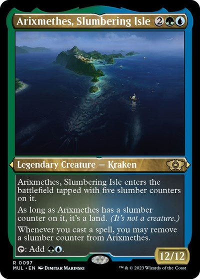 Arixmethes, Slumbering Isle (Foil Etched) (March of the Machine: Multiverse Legends) Near Mint Foil