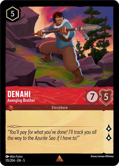 Denahi - Avenging Brother (Shimmering Skies) Near Mint Cold Foil