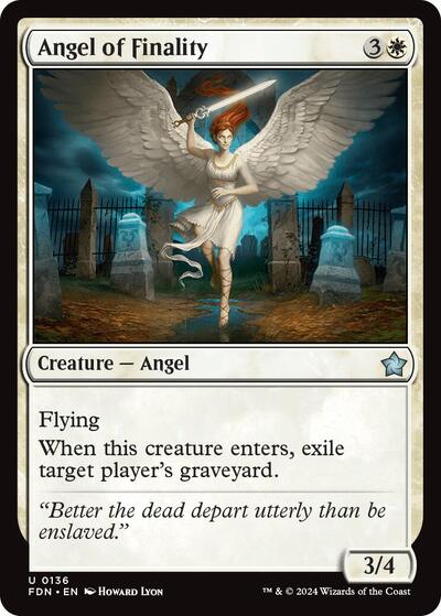 Angel of Finality (Foundations) Light Play Foil