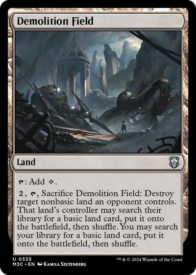 Demolition Field (Ripple Foil) (Commander: Modern Horizons 3) Near Mint Foil