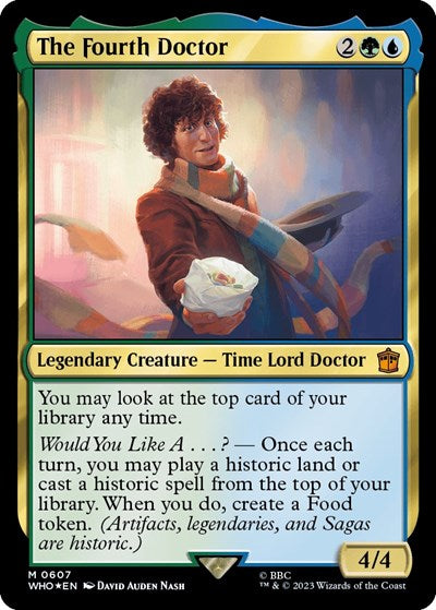 The Fourth Doctor (Surge Foil) (Universes Beyond: Doctor Who) Near Mint Foil