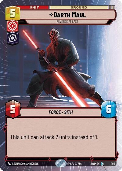 Darth Maul Revenge At Last (Hyperspace) (Twilight of the Republic) Near Mint Foil