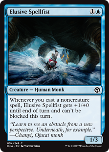 Elusive Spellfist (Iconic Masters) Light Play Foil