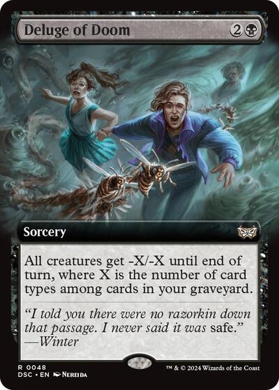 Deluge of Doom (Extended Art) (Commander: Duskmourn: House of Horror) Near Mint