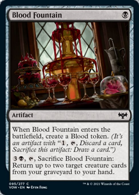Blood Fountain (Innistrad: Crimson Vow) Medium Play Foil