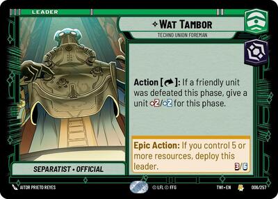 Wat Tambor Techno Union Foreman (Twilight of the Republic) Near Mint