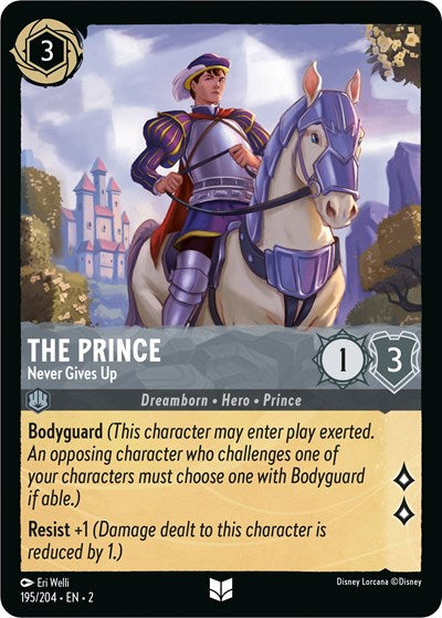 The Prince - Never Gives Up (Rise of the Floodborn) Near Mint Cold Foil