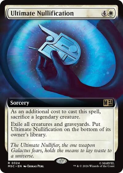 Ultimate Nullification (Extended Art) (Commander: Marvel Super Heroes) Light Play