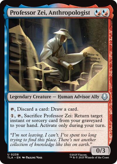 Professor Zei, Anthropologist (Avatar: The Last Airbender) Near Mint Foil