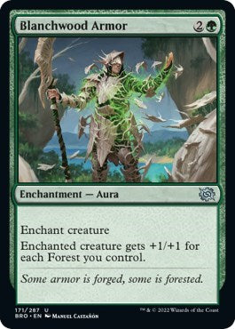 Blanchwood Armor (The Brothers' War) Medium Play Foil