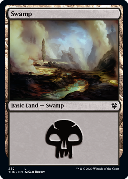 Swamp (282) (Theros Beyond Death) Light Play Foil