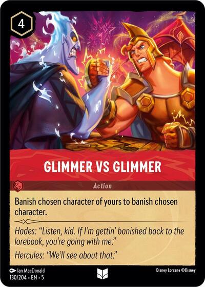 Glimmer vs Glimmer (Shimmering Skies) Near Mint Cold Foil