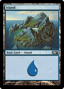 Island (236) (Magic 2010 Core Set) Medium Play Foil