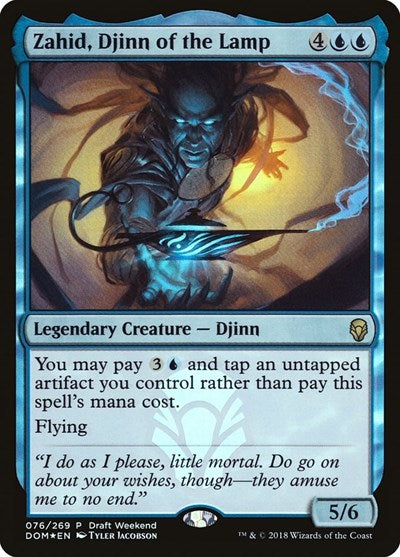 Zahid, Djinn of the Lamp (Draft Weekend) (Promos: Launch Party and Release Event) Medium Play Foil