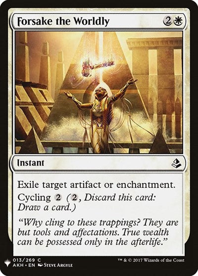 Forsake the Worldly (Mystery Booster) Near Mint