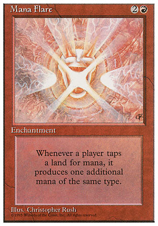 Mana Flare (4th Edition) Damaged / Poor