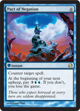Pact of Negation (Modern Masters) Medium Play Foil