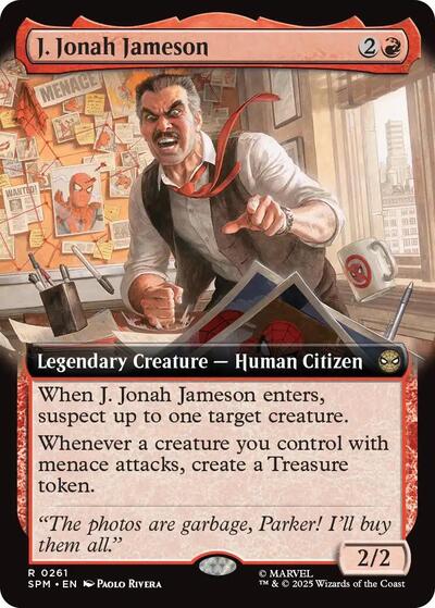 J. Jonah Jameson (Extended Art) (Marvel's Spider-Man) Light Play Foil