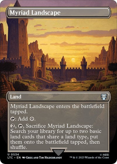 Myriad Landscape (Borderless) (Commander: The Lord of the Rings: Tales of Middle-earth) Near Mint