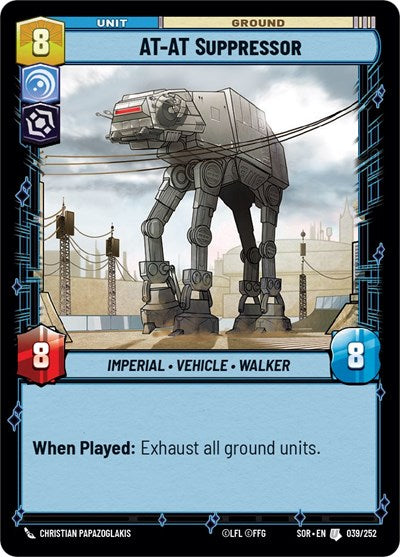 AT-AT Suppressor (Spark of Rebellion) Near Mint Foil
