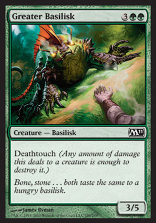 Greater Basilisk (Magic 2011 Core Set) Medium Play Foil