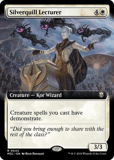 Silverquill Lecturer (Extended Art) (Commander: Modern Horizons 3) Light Play